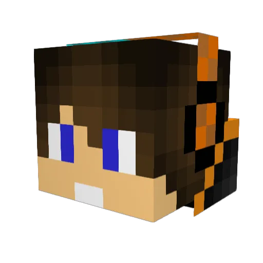 santito023 Minecraft avatar head, 3D render