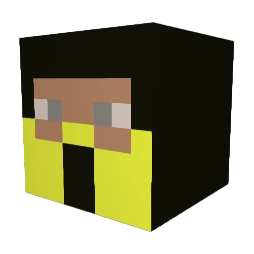 santivgg Minecraft avatar head, 3D render