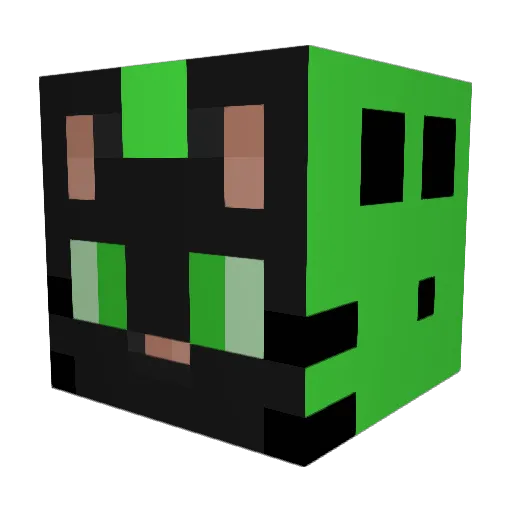 santix4615 Minecraft avatar head, 3D render