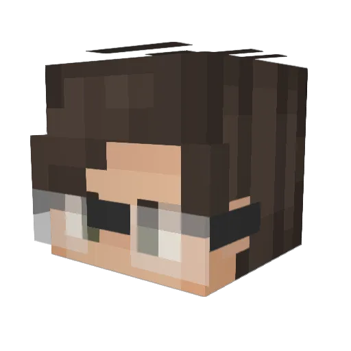 santostan Minecraft avatar head, 3D render