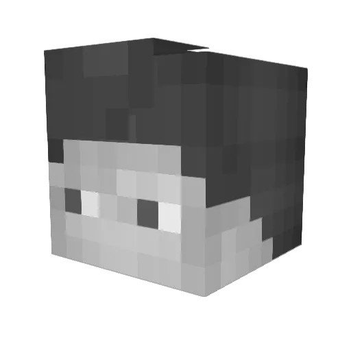 santtyan Minecraft avatar head, 3D render
