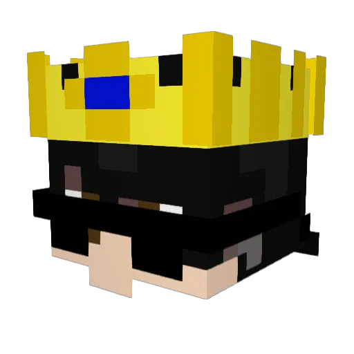 sanu525 Minecraft avatar head, 3D render