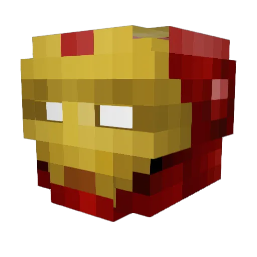 sanviking Minecraft avatar head, 3D render