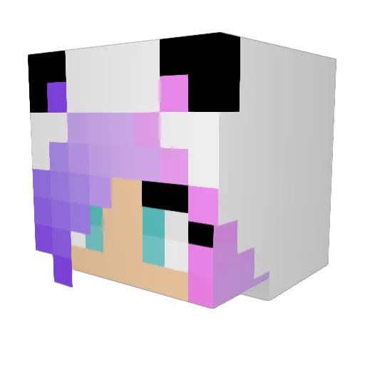 sanvil79 Minecraft avatar head, 3D render