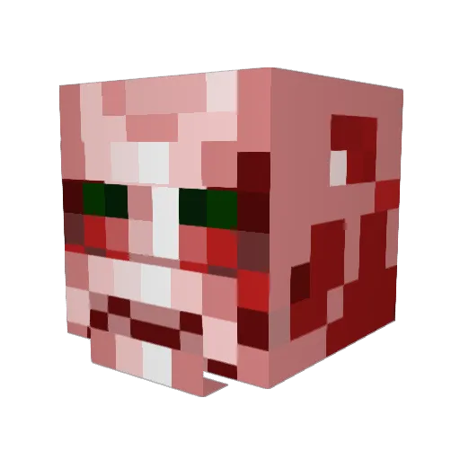 sanwaku Minecraft avatar head, 3D render