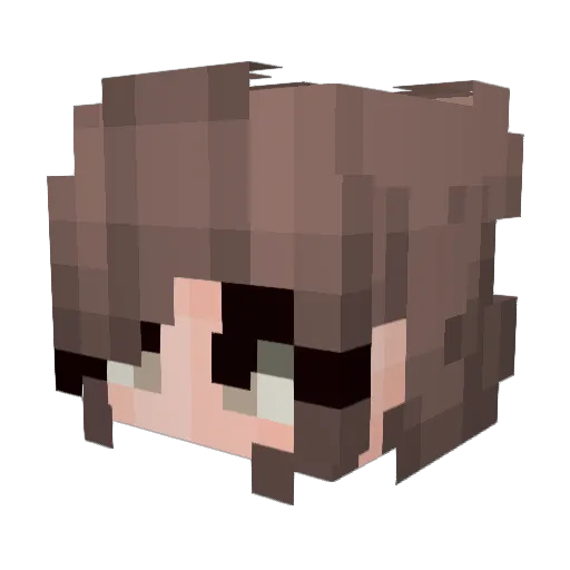 sanxra Minecraft avatar head, 3D render