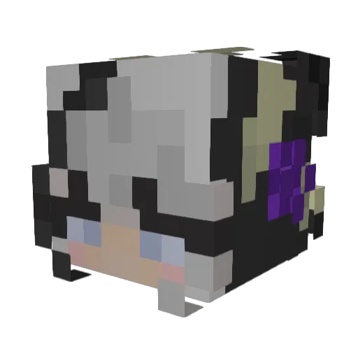 sanynen Minecraft avatar head, 3D render