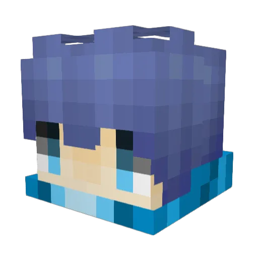sanziidpaolulo Minecraft avatar head, 3D render