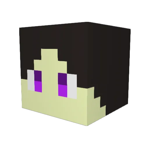sao997 Minecraft avatar head, 3D render