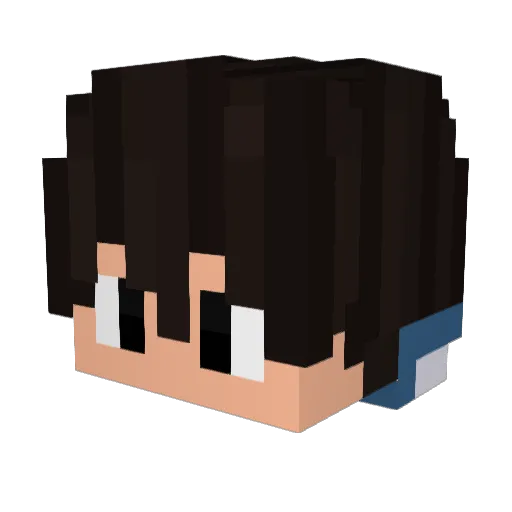 saocxdc Minecraft avatar head, 3D render
