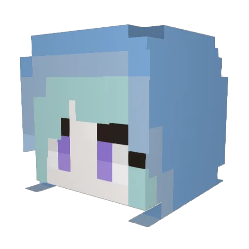 saon_ya Minecraft avatar head, 3D render