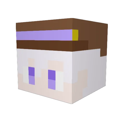 saori5025 Minecraft avatar head, 3D render