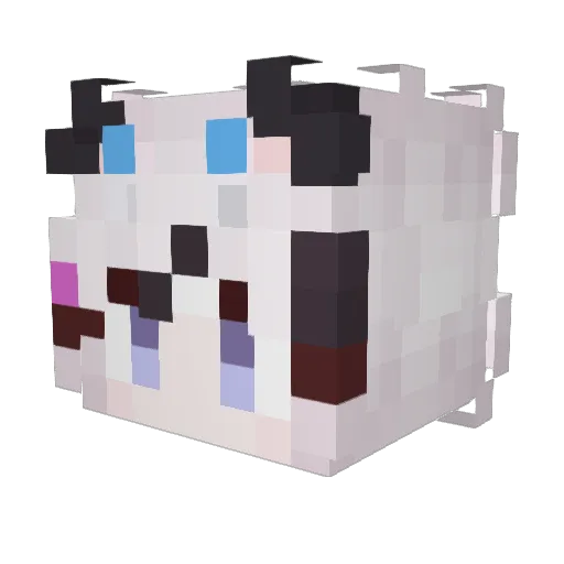 saorivt Minecraft avatar head, 3D render