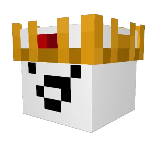 saparata Minecraft avatar head, 3D render