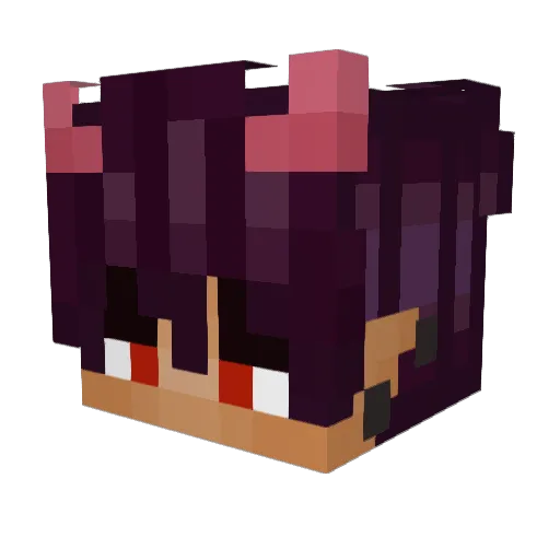 saph_sel Minecraft avatar head, 3D render