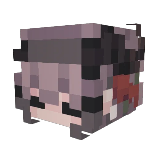 saphicsm Minecraft avatar head, 3D render
