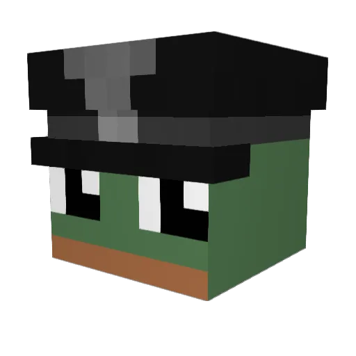 saphir600 Minecraft avatar head, 3D render