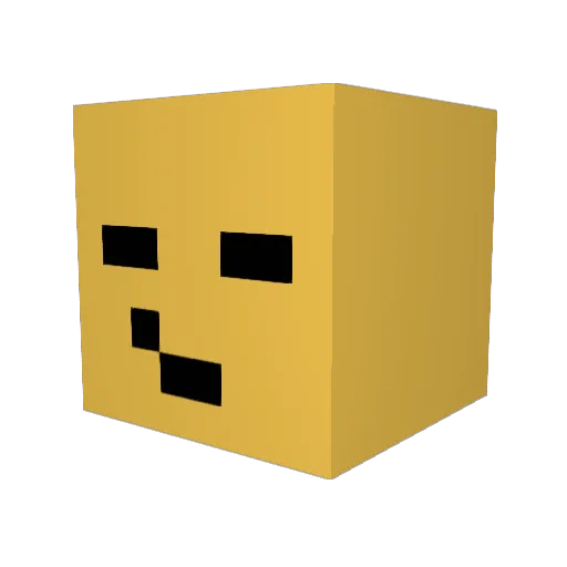 sapling37 Minecraft avatar head, 3D render