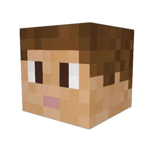 sapojr98 Minecraft avatar head, 3D render