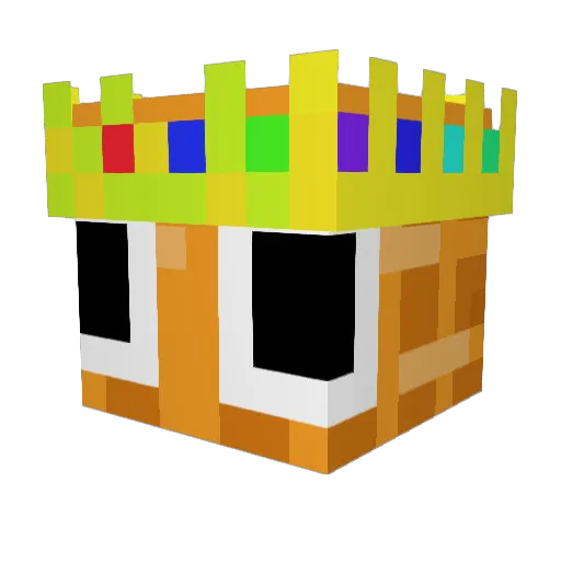 sapolli Minecraft avatar head, 3D render