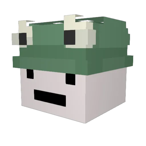 sapovei Minecraft avatar head, 3D render