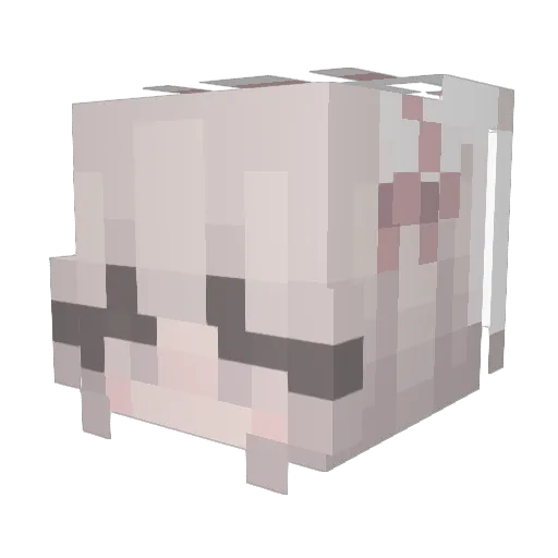 sappche Minecraft avatar head, 3D render