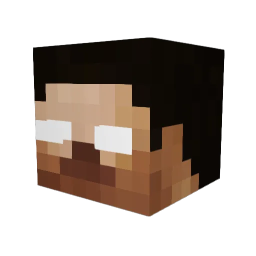 sapphire_haze Minecraft avatar head, 3D render