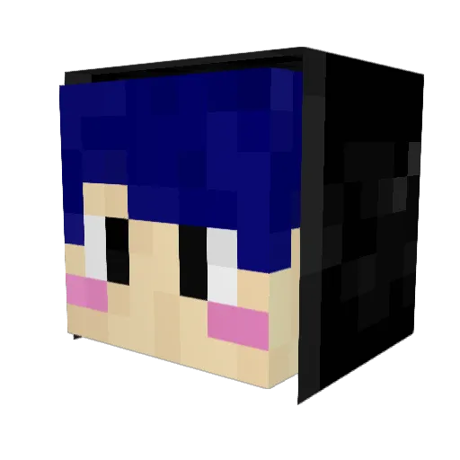 sapphire_n Minecraft avatar head, 3D render
