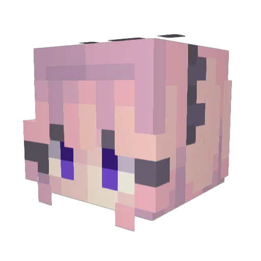 sapphiredolphin9 Minecraft avatar head, 3D render