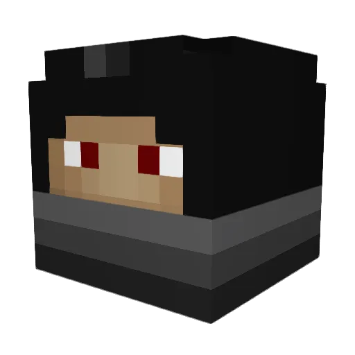 sapphireking Minecraft avatar head, 3D render