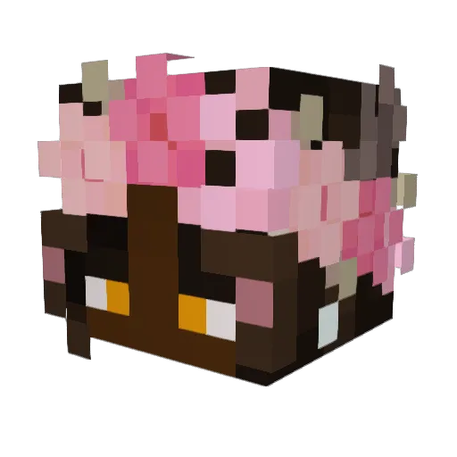 sapphronn Minecraft avatar head, 3D render