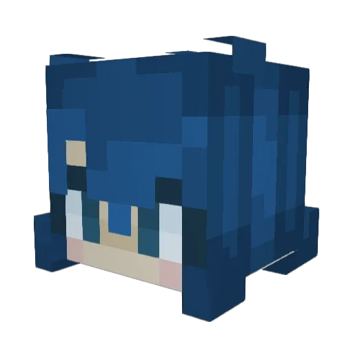 sar176 Minecraft avatar head, 3D render