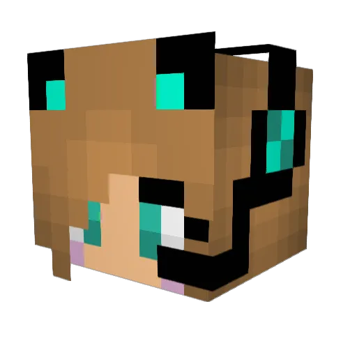 sara8442 Minecraft avatar head, 3D render