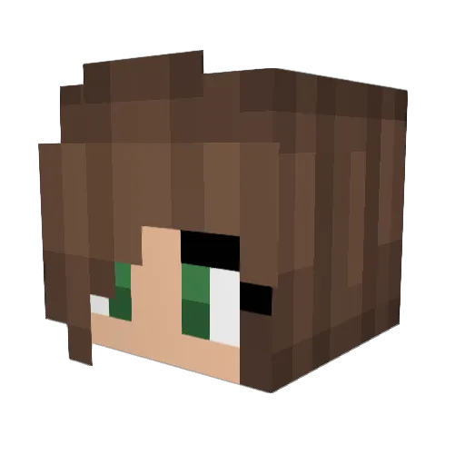 sara87942 Minecraft avatar head, 3D render