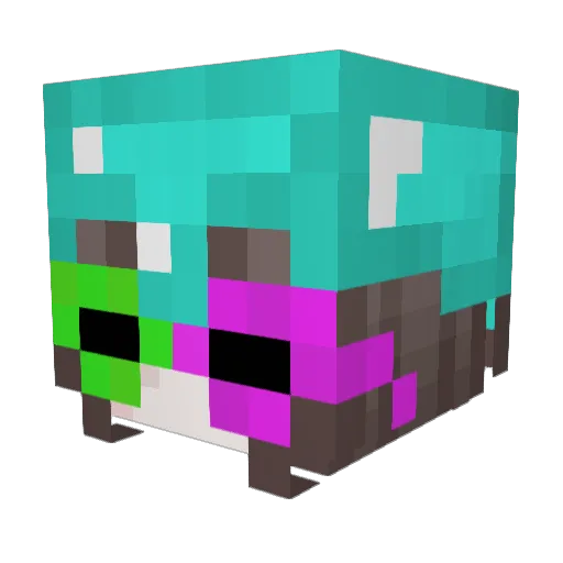 saraacat Minecraft avatar head, 3D render