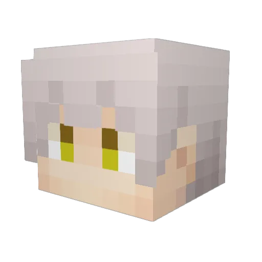 sarabu Minecraft avatar head, 3D render
