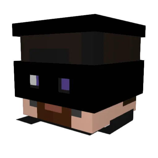 saracarys Minecraft avatar head, 3D render