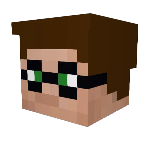 sarah1440 Minecraft avatar head, 3D render