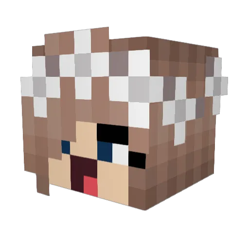 sarah_63 Minecraft avatar head, 3D render
