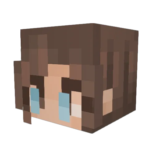 sarahaha4 Minecraft avatar head, 3D render