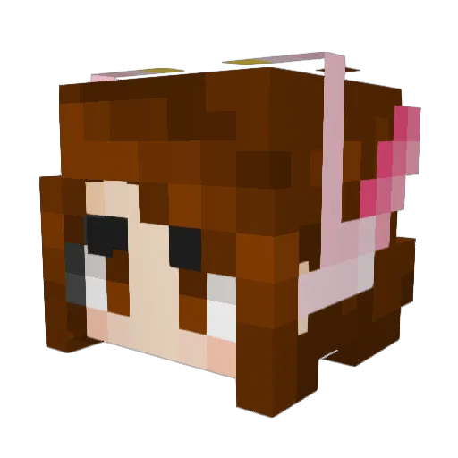 sarahanna02 Minecraft avatar head, 3D render