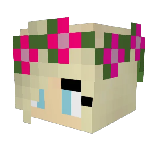 sarahb14 Minecraft avatar head, 3D render
