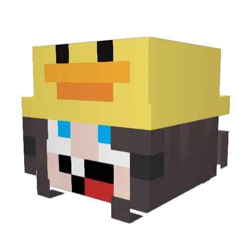sarahbmsz Minecraft avatar head, 3D render