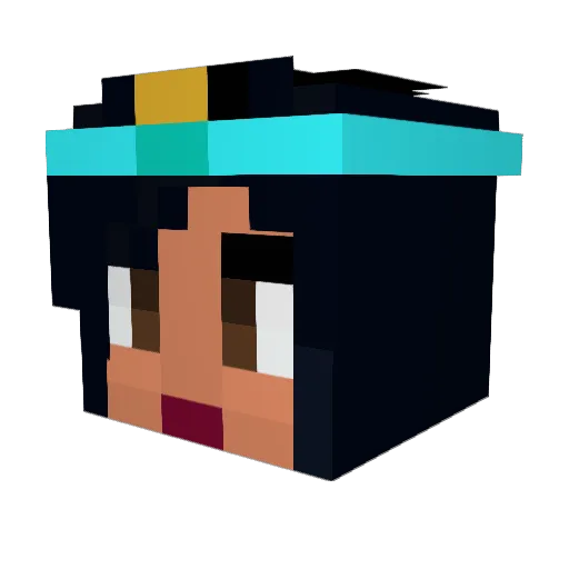 sarahbr97 Minecraft avatar head, 3D render