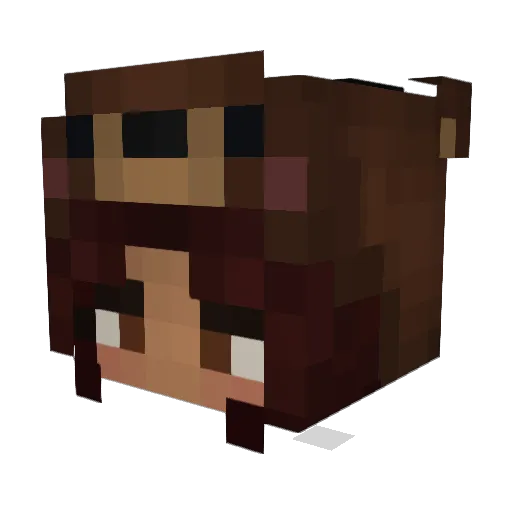 sarahbradyy Minecraft avatar head, 3D render