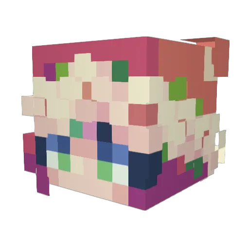 sarahkay167 Minecraft avatar head, 3D render