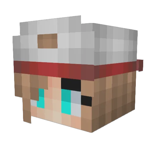 sarahmoep Minecraft avatar head, 3D render