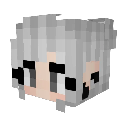 sarahschultz Minecraft avatar head, 3D render