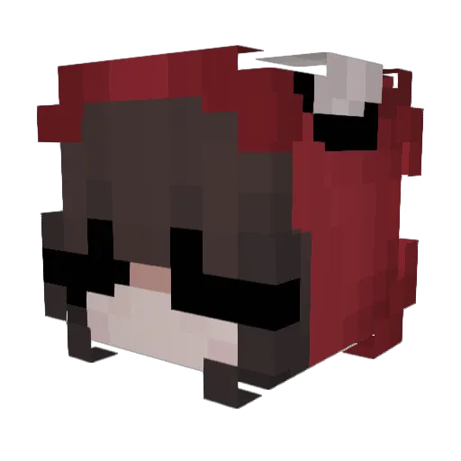 sarahthesrah Minecraft avatar head, 3D render