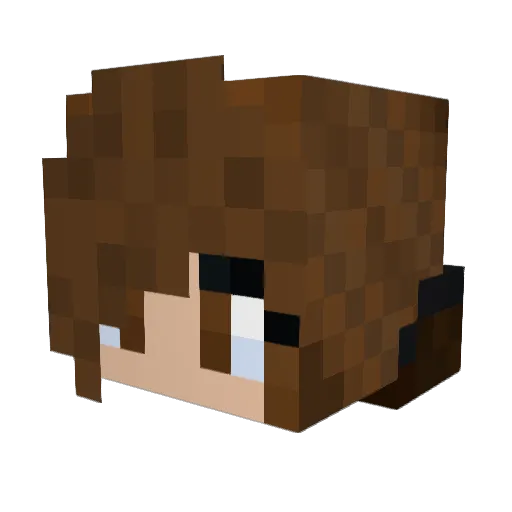 saraiv_ Minecraft avatar head, 3D render